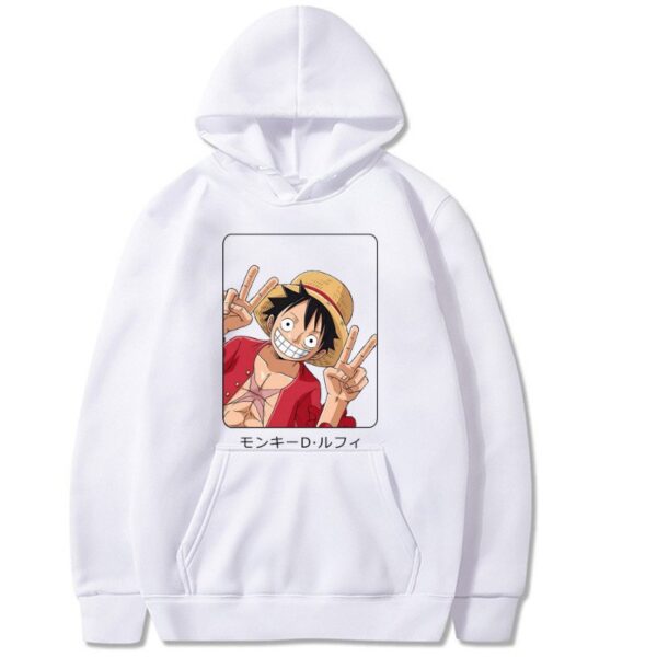 Monkey D. Luffy Peace Signs Sweatshirt/Hoodie Hoodies 17