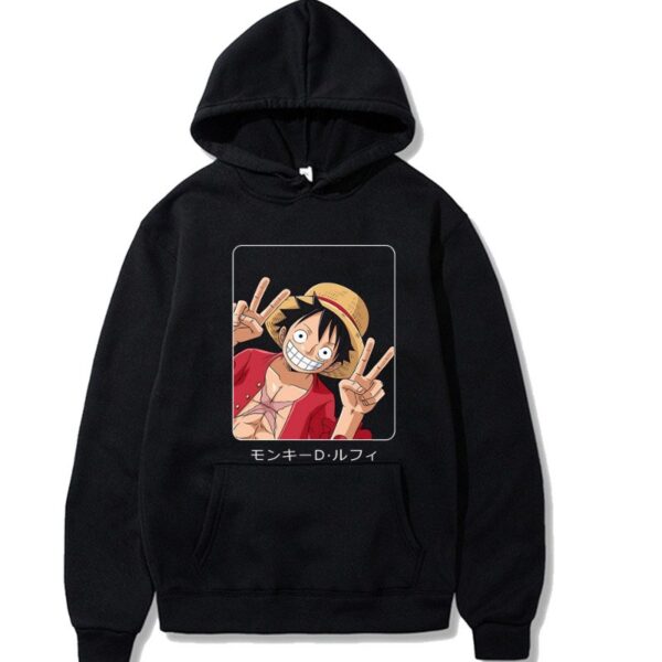 Monkey D. Luffy Peace Signs Sweatshirt/Hoodie Hoodies 18