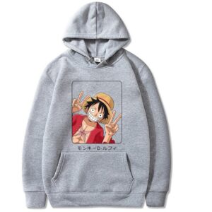 Monkey D. Luffy Peace Signs Sweatshirt/Hoodie One Piece Apparel