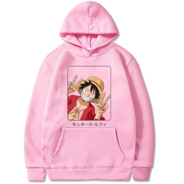 Monkey D. Luffy Peace Signs Sweatshirt/Hoodie Hoodies 15