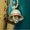Iced Cubic Luffy Head Necklace – Diamond Zircon Luffy 13