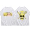 One Piece Sanji T-Shirt – Harajuku Fashion – Summer Short-Sleeved, Loose Casual Men’s Top – Oversized Hip Hop Style One Piece Apparel 779