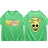 One Piece Sanji T-Shirt – Harajuku Fashion – Summer Short-Sleeved, Loose Casual Men’s Top – Oversized Hip Hop Style One Piece Apparel 781