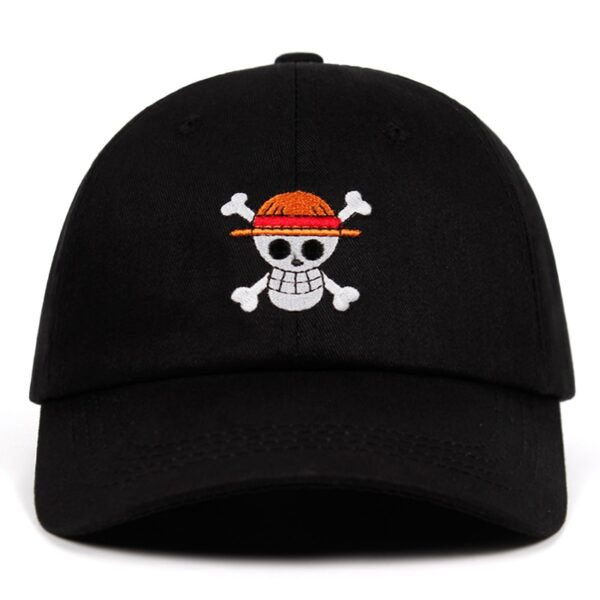One Piece Pirate Flag Dad Hat – Japanese Anime Inspired – 100% Cotton Embroidered Baseball Cap – Unisex Snapback – Fashionable Outdoor Leisure Wear Hats 5