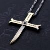 Mihawk Sword Cross Necklace – One Piece Inspired Jewelry | Mihawk Necklace Mihawk 98