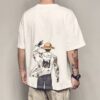 One Piece Anime Short-Sleeved T-Shirt – Men’s Summer Harajuku Style – Japanese Fashion – Wild Loose Fit Luffy 50
