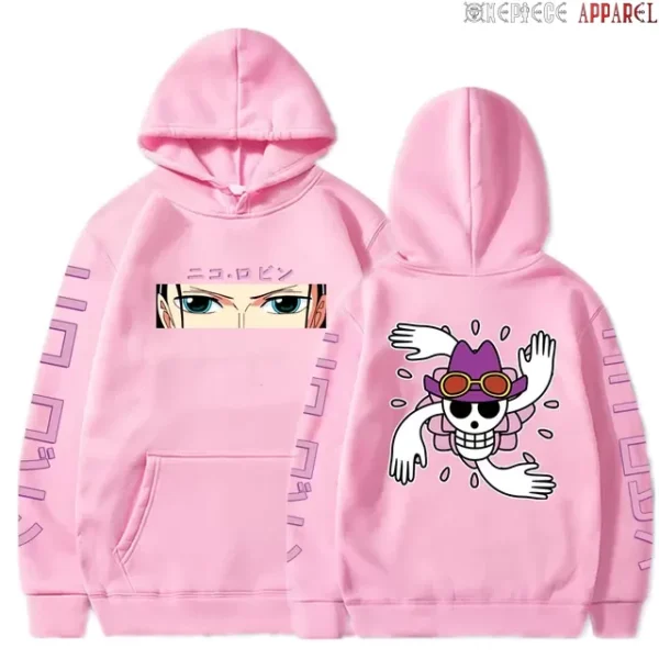 One Piece Anime Hoodie: Robin-Themed Pullover Sweatshirt – Long Sleeve, Loose-Fit, Streetwear Style Hoodies 527