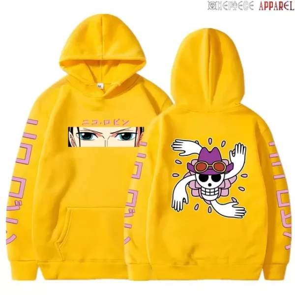 One Piece Anime Hoodie: Robin-Themed Pullover Sweatshirt – Long Sleeve, Loose-Fit, Streetwear Style Hoodies 528