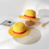 One Piece Straw Hat Luffy: Authentic Weaved Cosplay Hat Cosplay 48