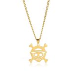 One Piece Necklace - Luffy Jolly Roger Stainless Steel