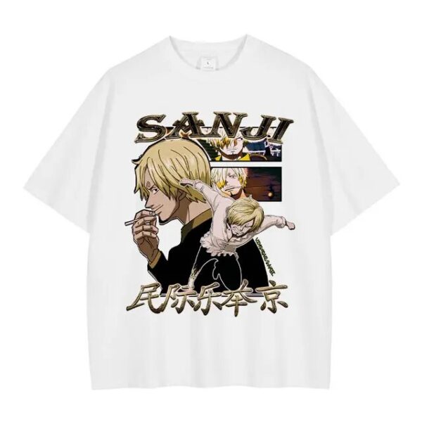 Sanji Shirt: Vinsmoke Sanji Graphic Tee – Casual Streetwear One Piece Apparel 5