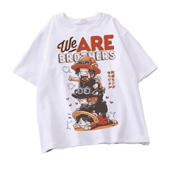 Luffy Ace Sabo Shirt: One Piece Apparel Iconic Trio T-Shirt