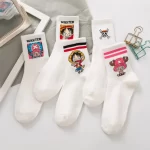 One Piece Socks: Luffy & Chopper Cotton Winter