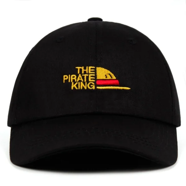 One Piece Luffy Cap: The Pirate King Embroidered Baseball Hat Hats 5