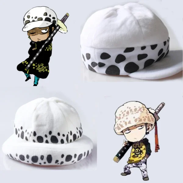 Trafalgar Law Hat: One Piece Cosplay Plush Cap Hats 10