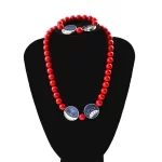 Ace Necklace One Piece: Red Bead Accessory