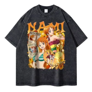 Nami T Shirt: Vintage Washed One Piece Style One Piece Apparel