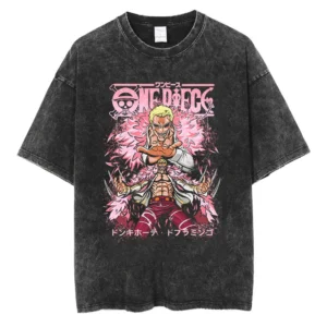 Doflamingo T Shirt: Faded Vintage One Piece Apparel Doflamingo