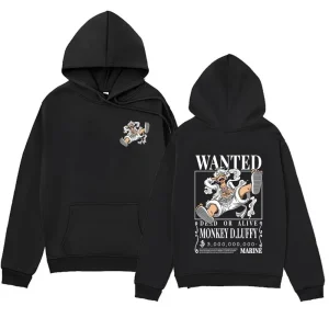 Gear 5 Luffy Hoodie: Bounty Poster Gear 5